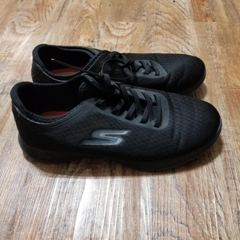 Sketchers Go Step Shoes Runner Athletic 7.5-8 Black Activewear